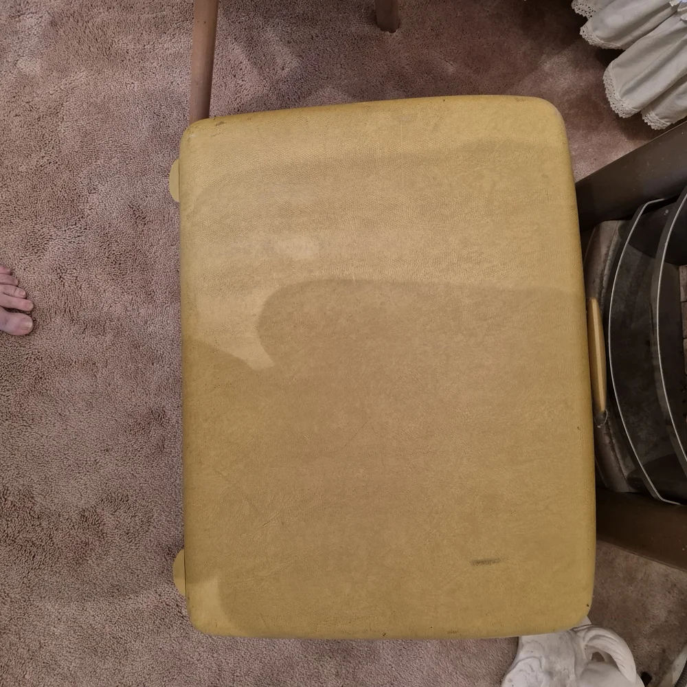 Samsonite Yellow Vintage Garment Suitcase